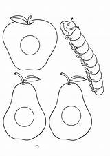 Caterpillar Coloring Pages Kids Printable Hungry Very Story Cuento Rupsje Nooitgenoeg Manualidades Activity sketch template