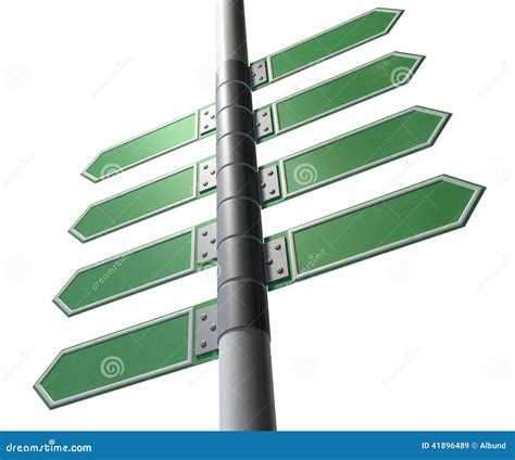 left  blank direction sign collection stock illustration illustration  eith direction