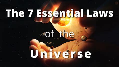 essential laws   universe
