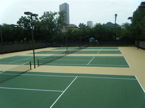 tennis court resurfacing  repair houston texas contractors