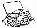 Clip Basket Food Cliparts Clipart Attribution Forget Link Don sketch template