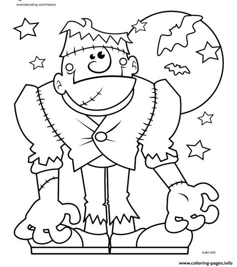 halloween monster coloring pages printable