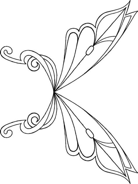 fairy wings coloring pages