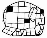 Mondriaan Mondrian Piet Elmer Kleurplaten Elefante Vlinder Knutselen sketch template