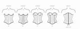 Underbust Overbust Corsets Yaya Misses Boned Lined Interfaced Underlined Underwire sketch template
