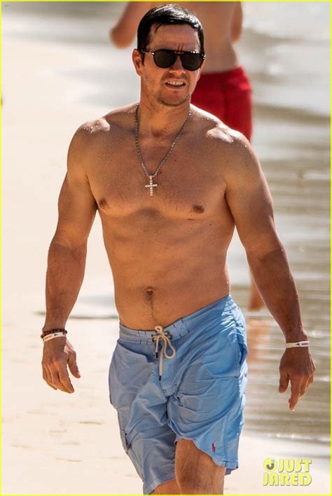 mark wahlberg and wife rhea durham show off their hot bods in barbados