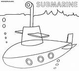 Submarine Coloring Pages Print Kids Popular sketch template