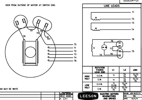 leeson single phase capacitor wiring diagram