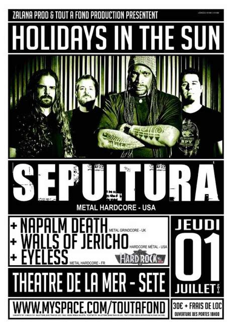 Poster Event Sepultura Concert Poster