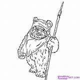 Star Wars Coloring Ewok Drawing Pages Characters Draw Drawings Step Ewoks Library Clipart Search Google Dragoart Sketch Clip Cute Easy sketch template