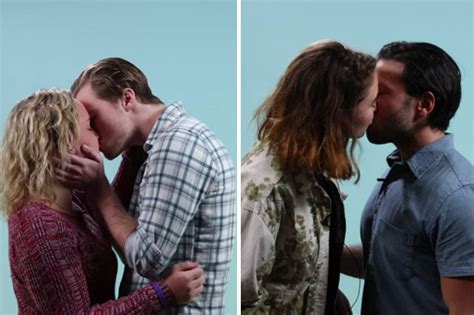 watch lesbians kiss straight men in awkward social experiment daily star