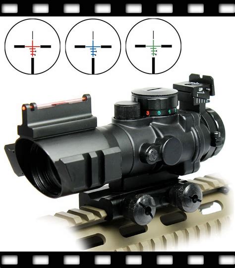 tactical  rgb red dot sight tri illuminated combo compact sniper rifle scope tactical