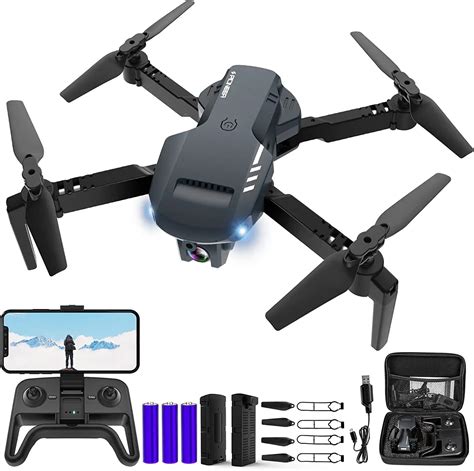 radclo mini drone  camera p hd fpv foldable drone  carrying case  batteries