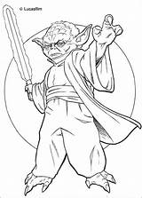 Yoda Coloring Pages Star Wars Print Color Kids sketch template