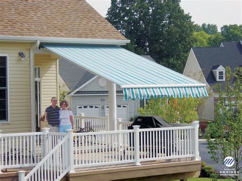retractable estate porch awning  scalloped valance porch awning awning homeowner