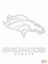 Coloring Broncos Denver Printable Pages Logo Popular sketch template