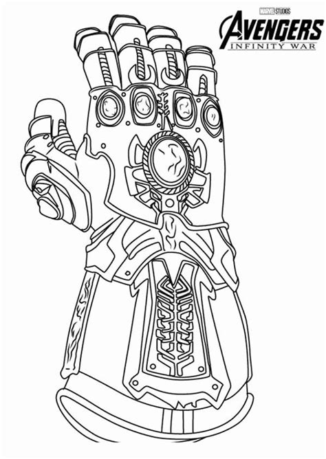 infinity gauntlet coloring page   marvel drawings avengers
