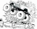 Monster Truck Coloring Pages Digger Grave Hot Mutt Wheels Jam Color Getcolorings Printable Colori Getdrawings Colorings sketch template