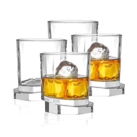 Octagon Whiskey Glasses Set Of 4 Joyjolt Touch Of Modern