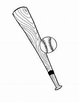 Bat Baseball Coloring Ball Pages Color Drawing Getcolorings Print Choose Board Online Getdrawings sketch template