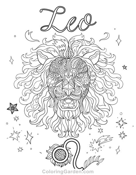 leo coloring pages