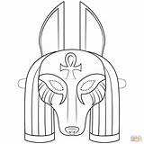 Anubis Anubi Maschere Nilo Supercoloring Egiziana Egiziano Egipcias Egipto Máscara Masks Artesanato Egito Artigianato Egipcio Gods Bocetos Cuadernos sketch template