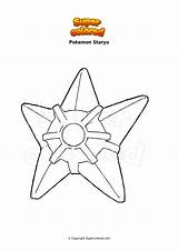 Staryu Colorare Stari Galar Slowpoke Ausmalbilder Supercolored Volcanion Disegni sketch template