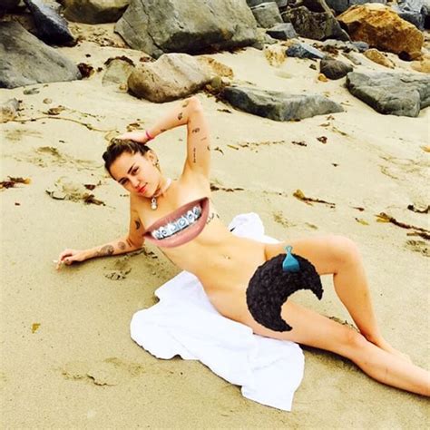 Miley Cyrus Naked Celebrity Instagram Pictures 2015