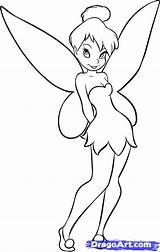 Tinkerbell Draw sketch template
