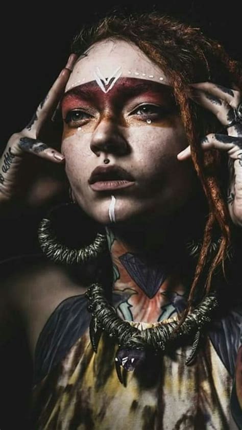 muchatseble in 2020 tribal makeup fantasy makeup
