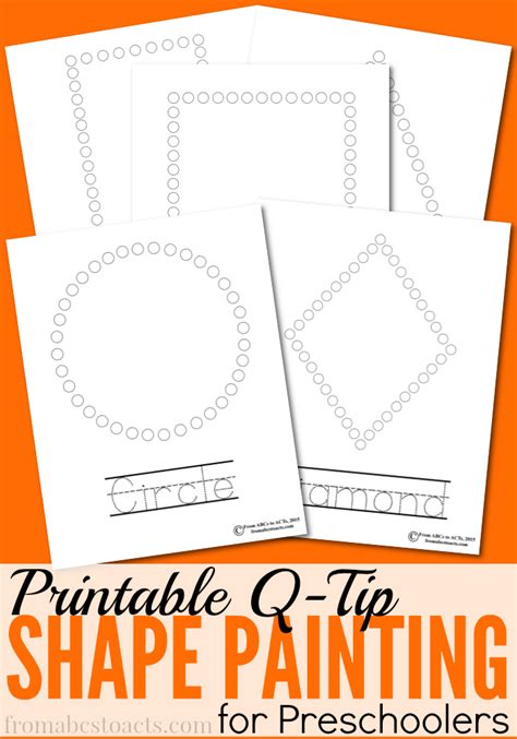 printable  tip painting shapes  abcs  acts