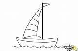 Draw Simple Boat Drawing Easy Ship Dhow Drawings Step Paintingvalley Drawingnow Coloring Steps sketch template