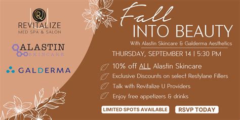 fall  beauty  revitalize  med spa salon  iowa city