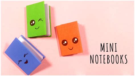 diy mini notebooks   sheet paper youtube
