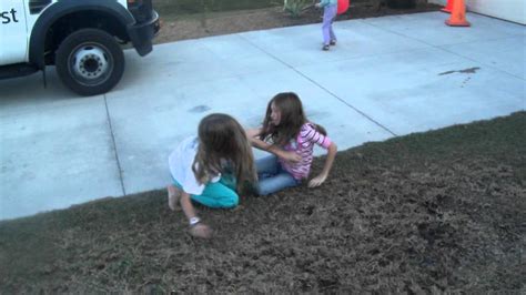 sisters wrestling in the yard part 2 youtube