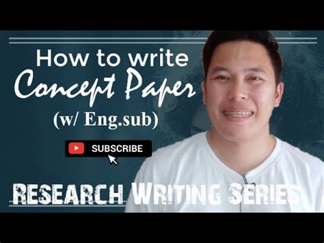 write concept paper step  step guide  eng  youtube