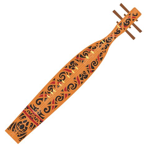 alat musik khas dayak sape gitar sampe indonesia traditional