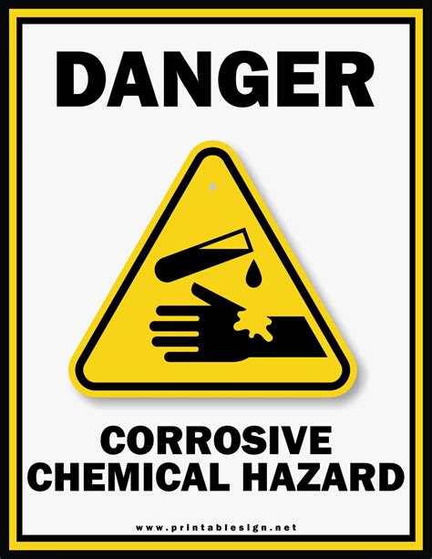 hazardous chemicals safety signs