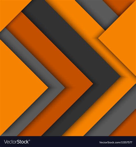abstract orange grey triangles background vector image