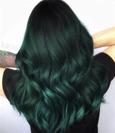 hair dyes  dark green  photo rhairdye