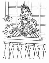 Barbie Coloring Pages Print Printable Color Book Sheets Sheet Kids Medieval sketch template