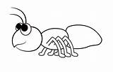 Ant Cartoon Coloring Colouring Ants Draw Pages Drawing Kids Clipart Cute Drawings Hormiga Colorear Para Color Animal Printable Hd Easy sketch template