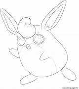 Wigglytuff Coloring Pokemon Pages Printable Generation Supercoloring Print Drawing Line Info sketch template