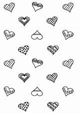 Paper Heart Printable A4 Geschenkpapier Scrapbooking Digital Meinlilapark Din Ausdruckbares Freebie Pattern Hearts Papers Ornament Desde Guardado Ch sketch template