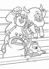 University Monsters Coloring Pages Fun sketch template