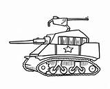 Tanks Army Military Kv Coloriages Sherman Abrams Getdrawings sketch template