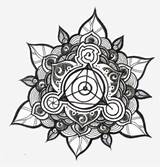 Merkaba Mandala sketch template