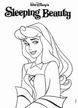 Coloring Sleeping Beauty Disney Princess Pages Printable Cartoon Aurora Characters Character sketch template