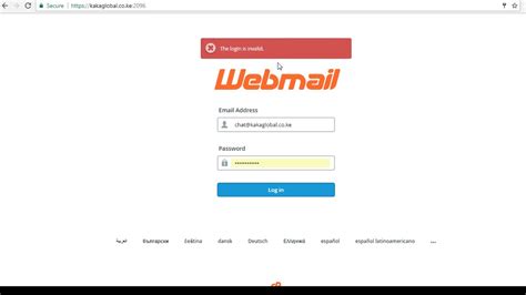 accessing  webmail email account youtube