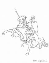 Chevalier Cheval Colorear Ritter Pferd Caballo Armure Einem Ausmalen Caballero Cavaleiro Cavalo Andando Desenho Hellokids Zum Libro Chevaliers Farben sketch template
